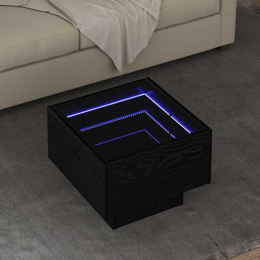 vidaXL Τραπεζάκι σαλονιού Μαύρη δρυς 40 x 40 x 30 cm