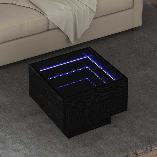 vidaXL Τραπεζάκι σαλονιού Μαύρη δρυς 40 x 40 x 30 cm