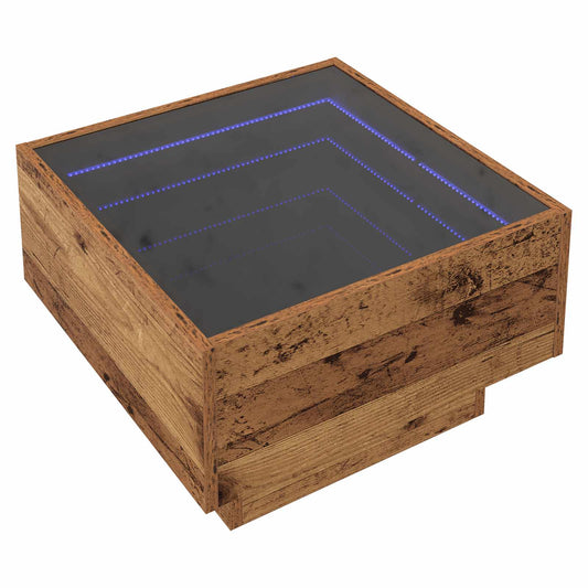 vidaXL Τραπεζάκι σαλονιού Παλαιό ξύλο 50 x 50 x 30 εκ