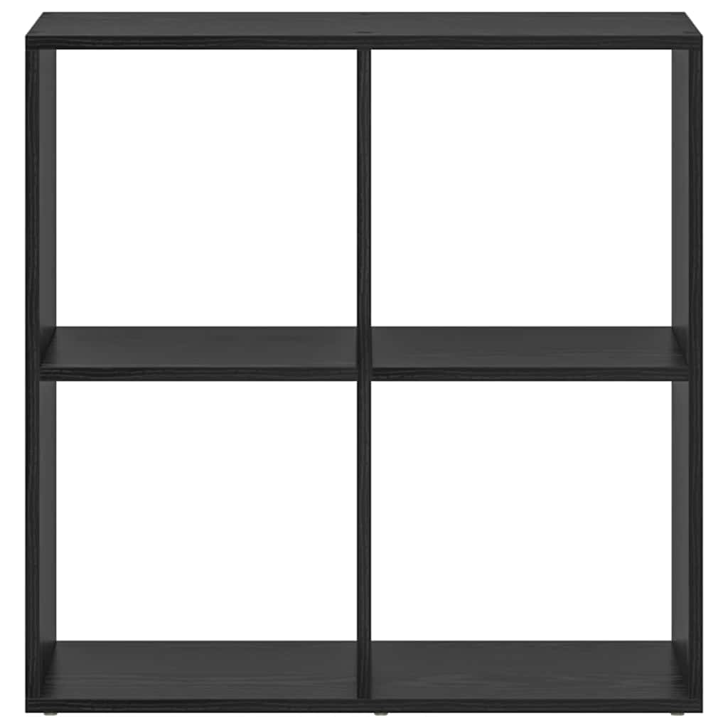 vidaXL Βιβλιοθήκη Μαύρη δρυς 69.5 x 29 x 69.5 εκ Επεξεργασμένο ξύλο