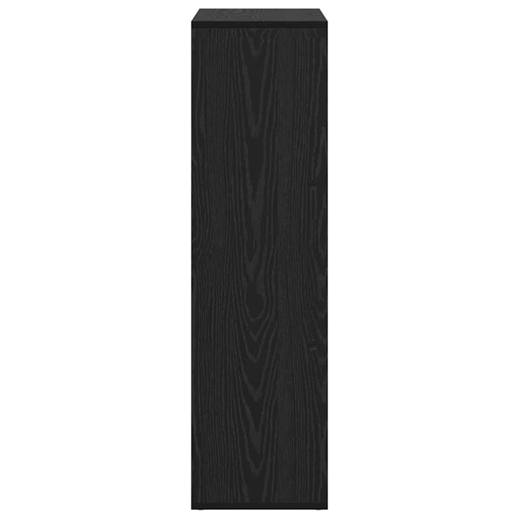 vidaXL Βιβλιοθήκη Μαύρη δρυς 69.5 x 29 x 103.5 εκ Επεξεργασμένο ξύλο