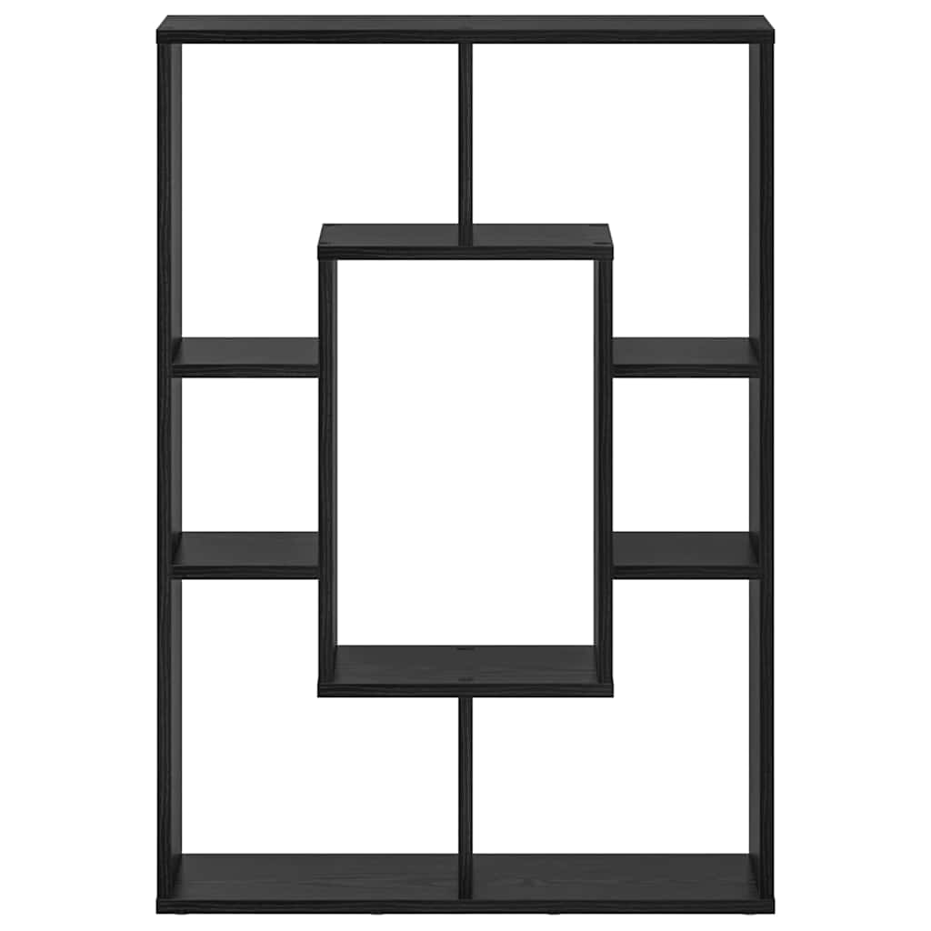 vidaXL Βιβλιοθήκη Μαύρη δρυς 63 x 20 x 90 εκ Επεξεργασμένο ξύλο