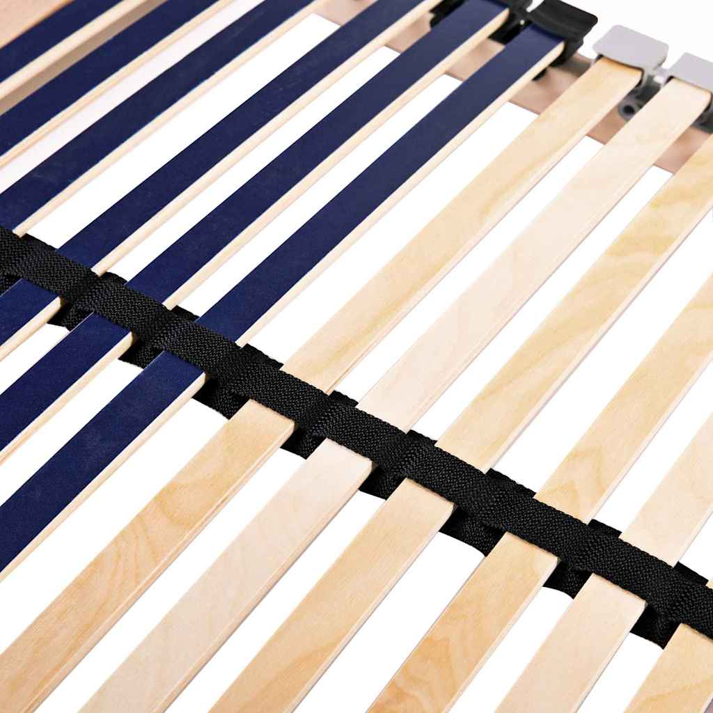 vidaXL Βάση κρεβατιού με λάμες Καφέ 70 x 190 cm Στερεό Ξύλο Μηλιάς