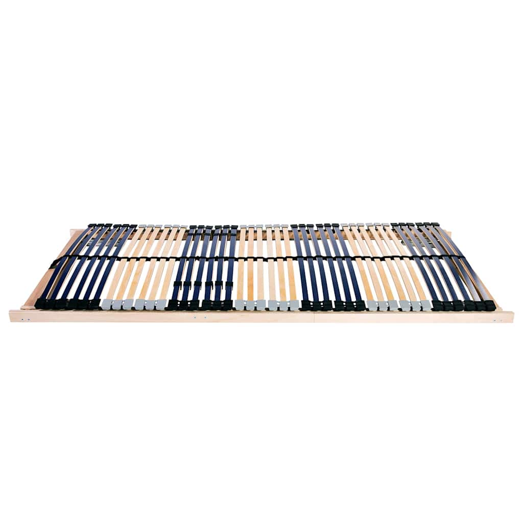 vidaXL Βάση κρεβατιού με λάμες Καφέ 90 x 190 cm Στερεό ξύλο οξιάς