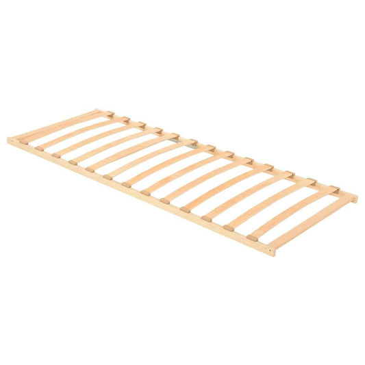 vidaXL Βάση κρεβατιού με λάμες Καφέ 80 x 190 cm Στερεό ξύλο οξιάς