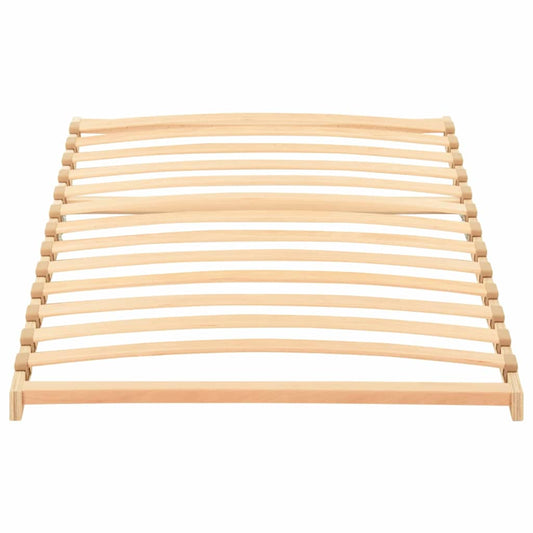 vidaXL Βάση κρεβατιού με λάμες Καφέ 80 x 190 cm Στερεό ξύλο οξιάς