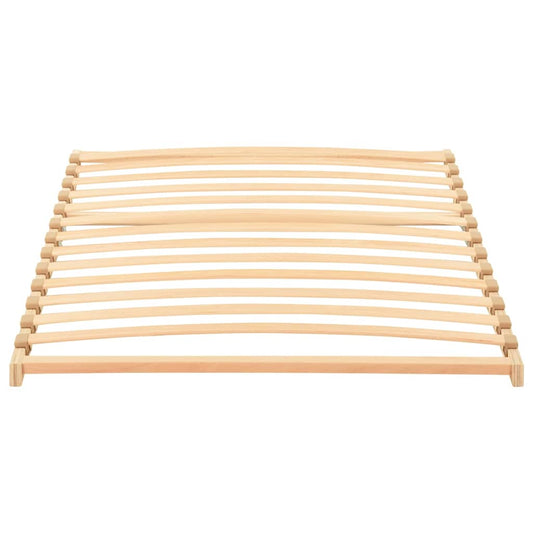 vidaXL Βάση κρεβατιού με λάμες Καφέ 90 x 190 cm Στερεό ξύλο οξιάς
