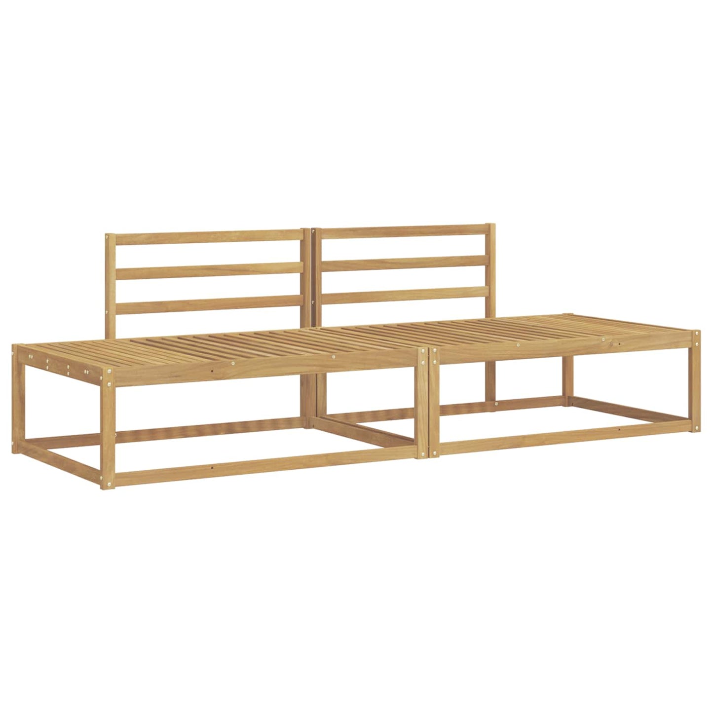 vidaXL Σειρά Καναπέ Εξωτερικού Λευκό 230,5 x 83 x 73 εκ