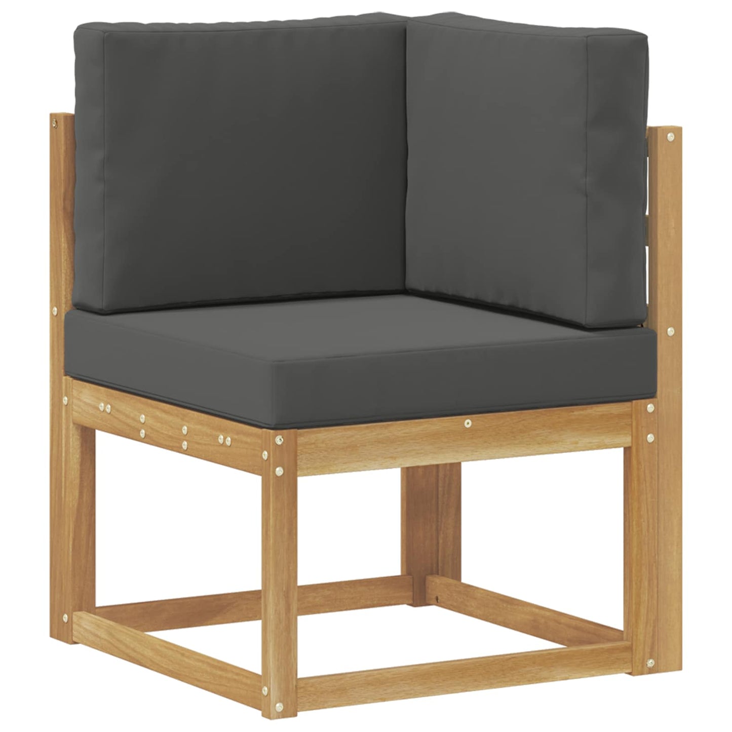 vidaXL Σειρά Καναπέ Εξωτερικού 4 τμχ. Άσπρο και Ανθρακί