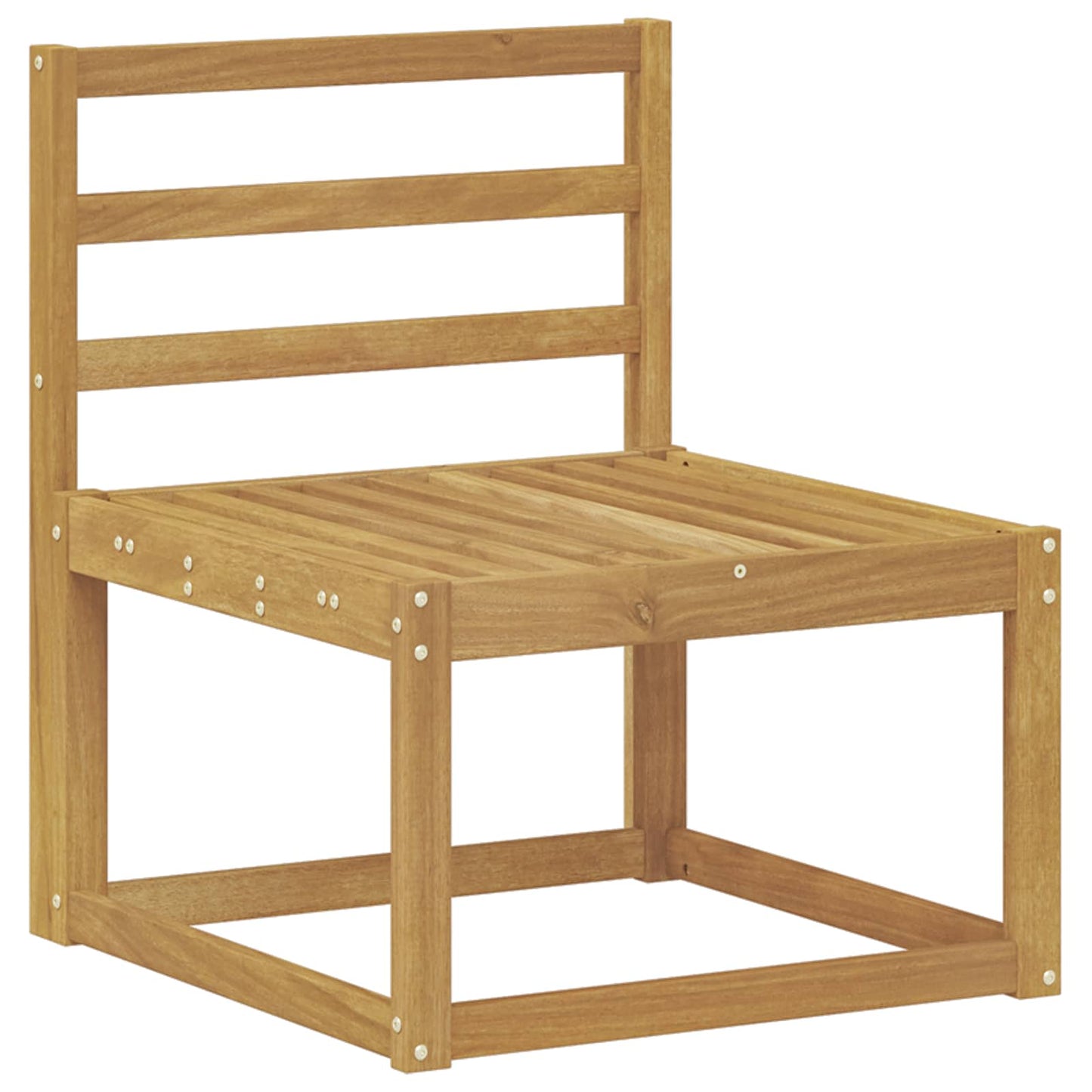 vidaXL Σειρά Καναπέ Εξωτερικού 6 τμχ. Λευκό Στερεό Ξύλο Ακακίας