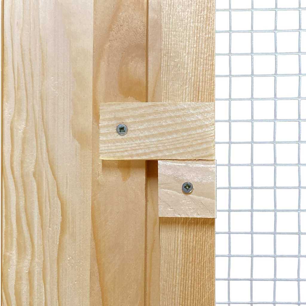 vidaXL Κοτέτσι Καφέ 225 x 60 x 89 εκ Μασίφ ξύλο πεύκου