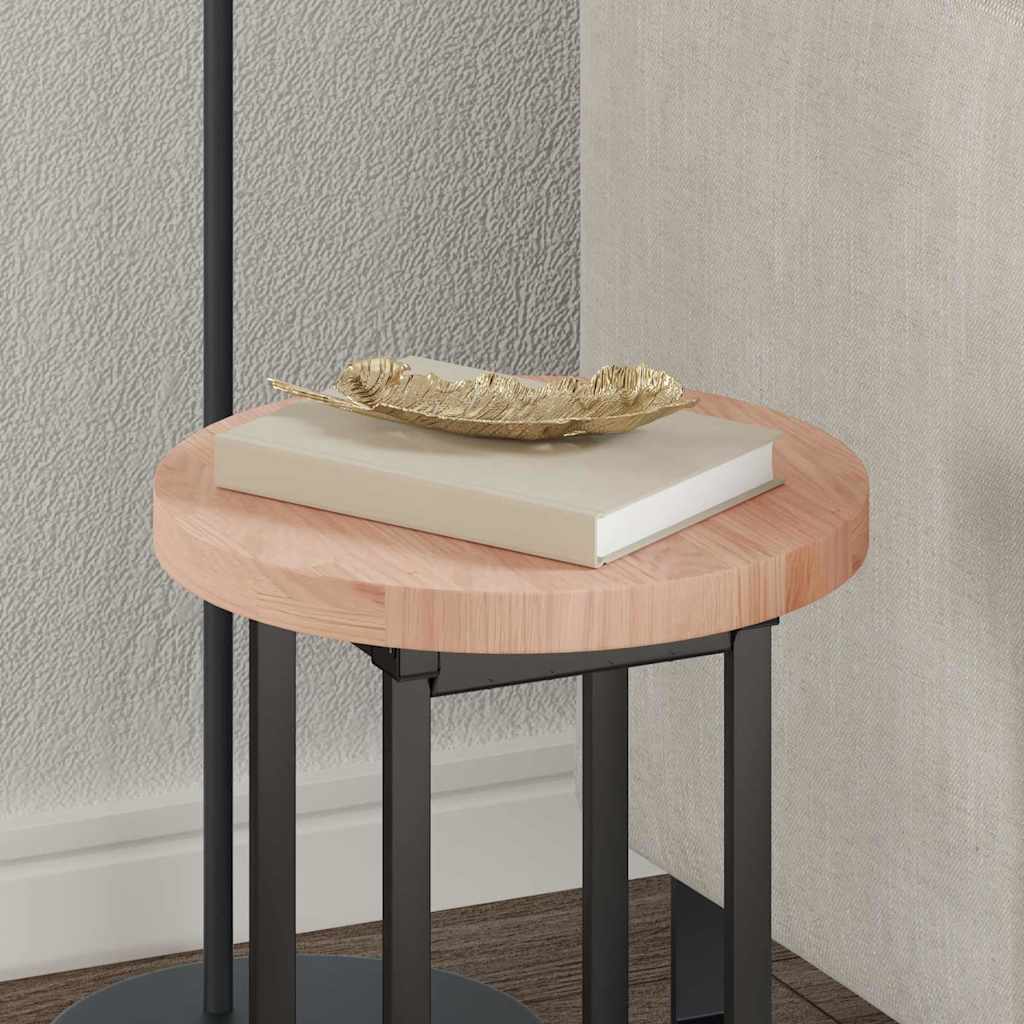 vidaXL Καπάκι τραπεζιού Ανοιχτό καφέ Ø 30 x 2.5 cm Στερεό ξύλο δρυός