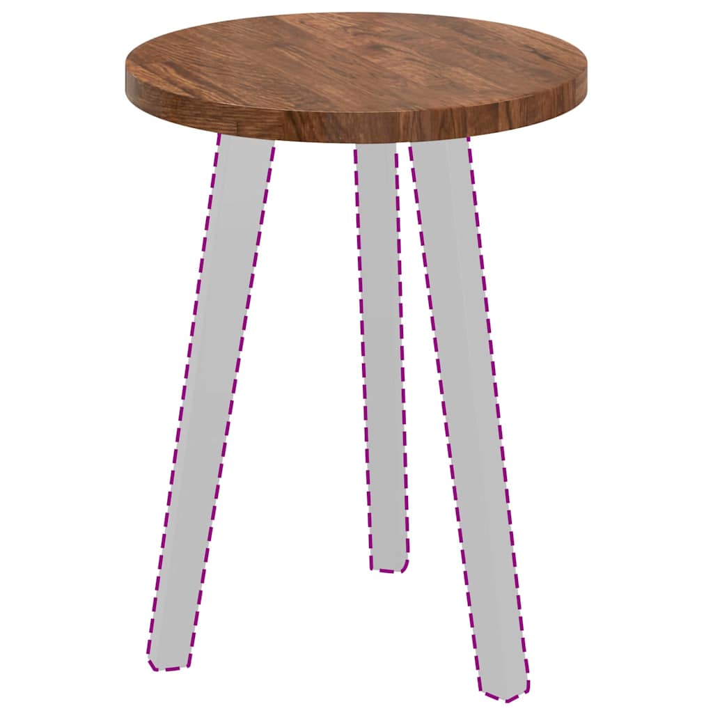 vidaXL Καπάκι τραπεζιού Σκούρο καφέ Σκούρο καφέ Ø 40 x 2.5 cm