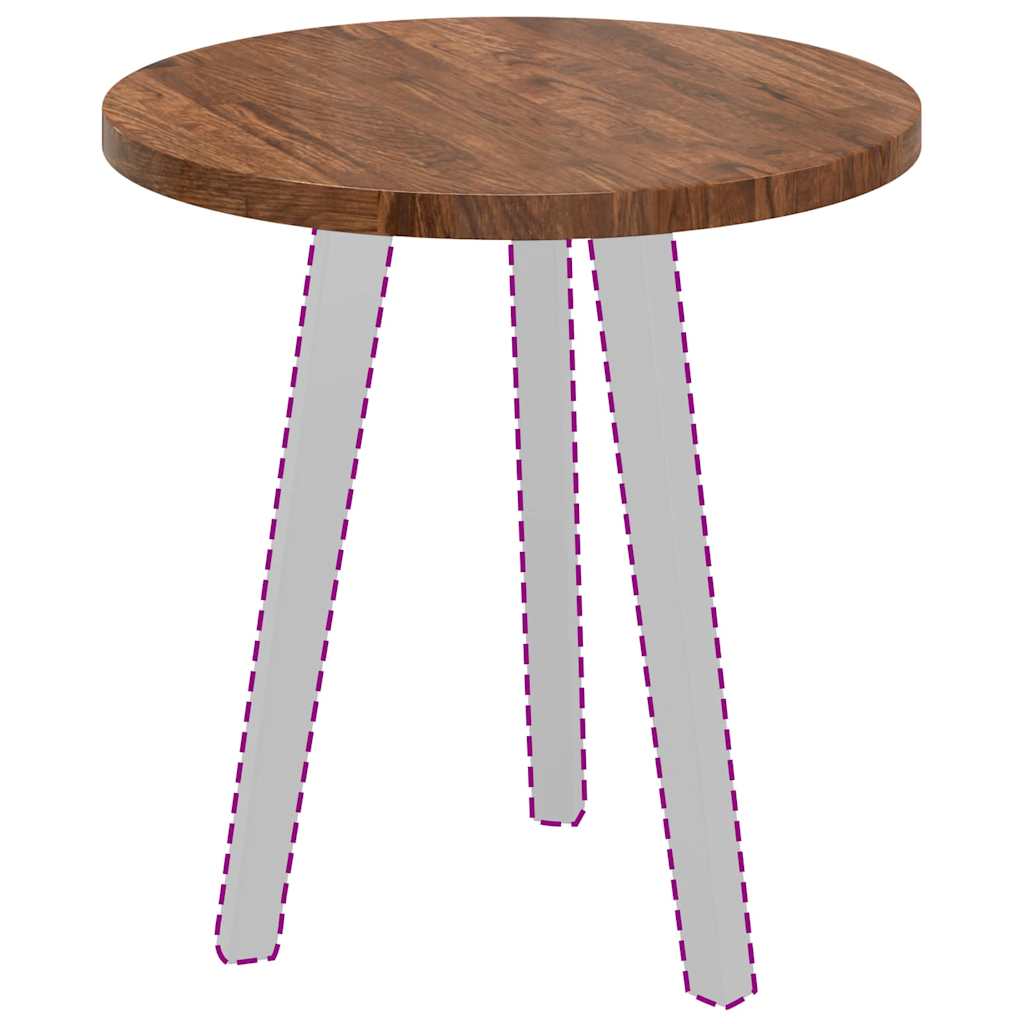 vidaXL Καπάκι τραπεζιού Σκούρο καφέ Σκούρο καφέ Ø 50 x 2.5 cm