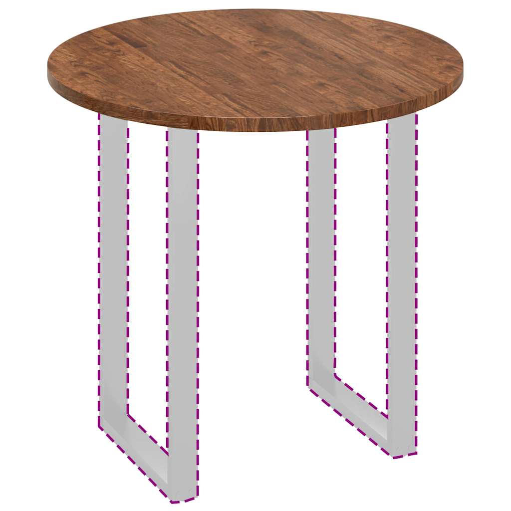 vidaXL Καπάκι τραπεζιού Σκούρο καφέ Σκούρο καφέ Ø 80 x 2.5 cm