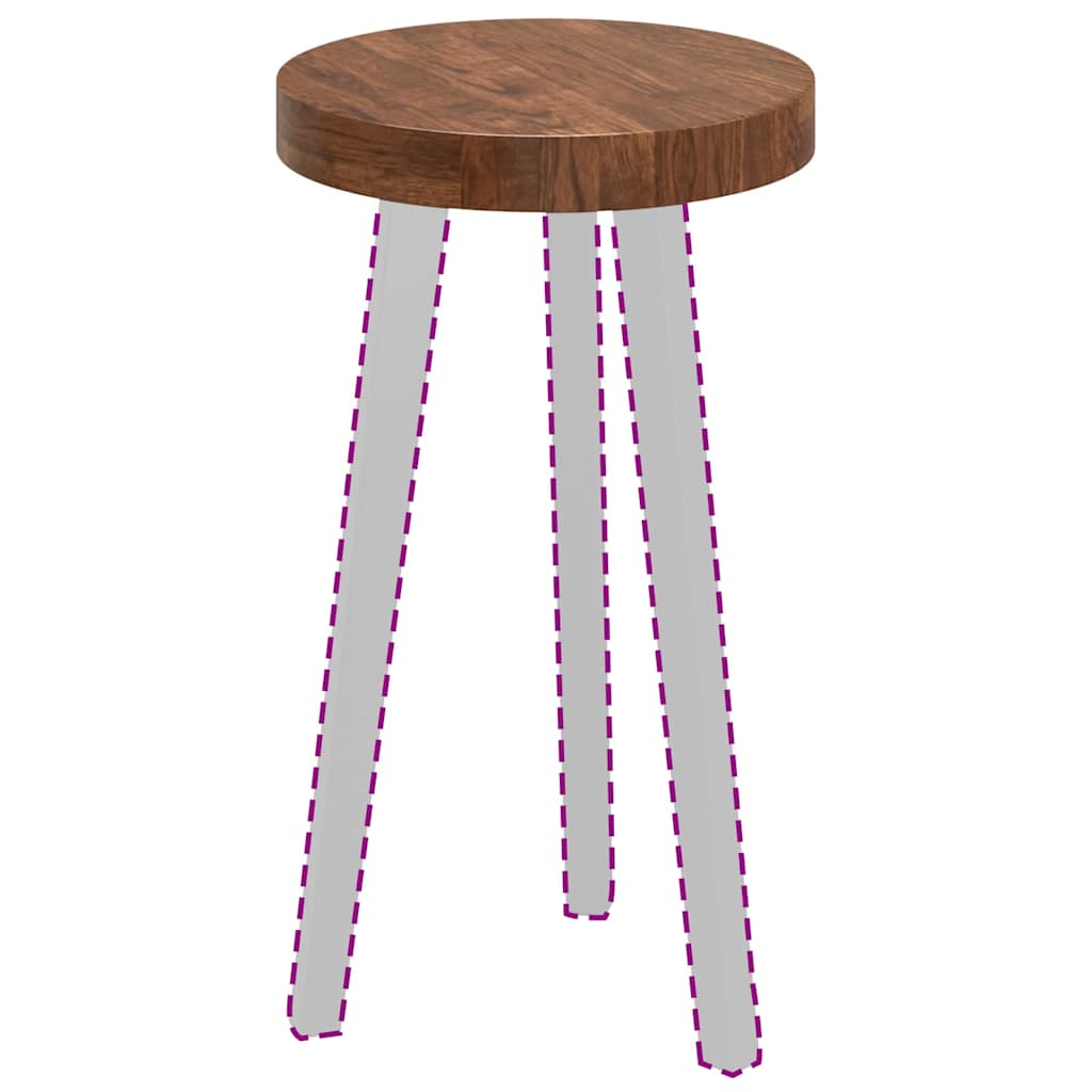 vidaXL Καπάκι τραπεζιού Σκούρο καφέ Σκούρο καφέ Ø 30 x 4 cm