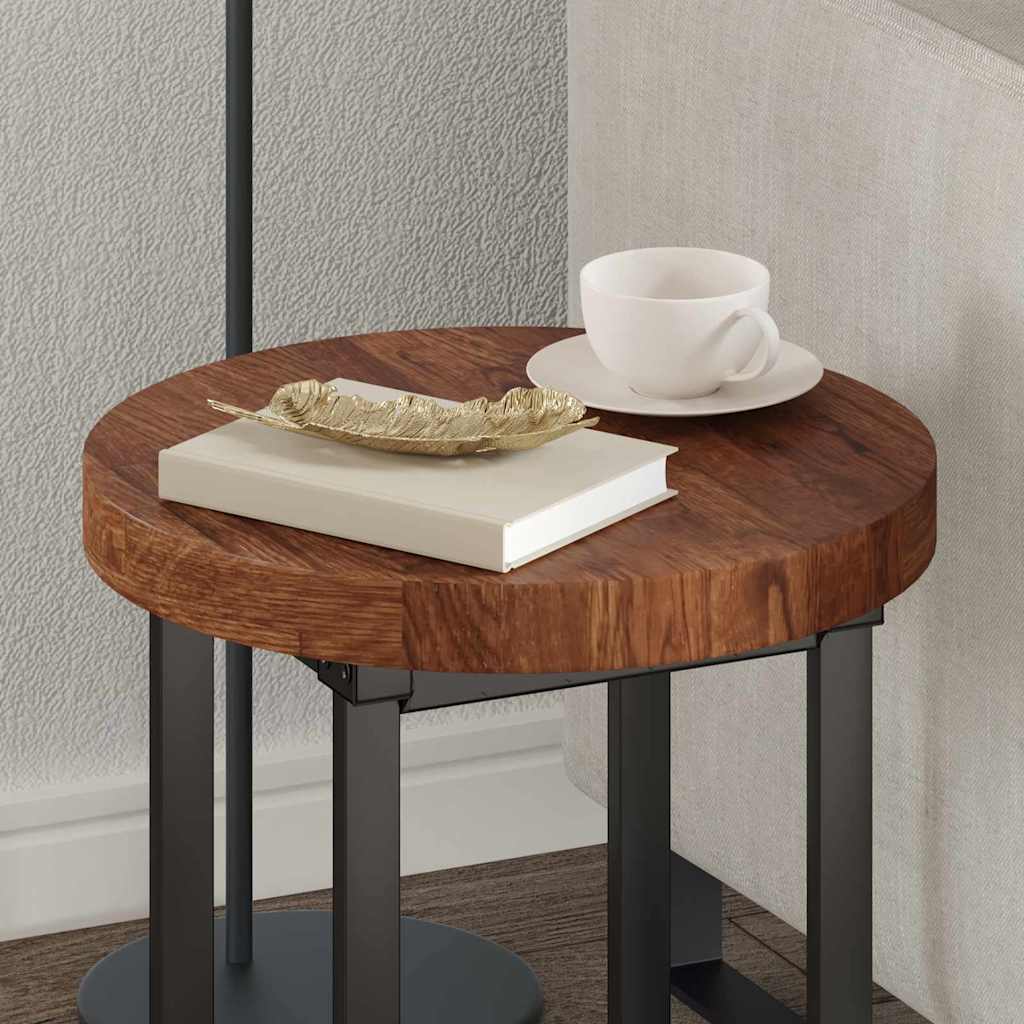 vidaXL Καπάκι τραπεζιού Σκούρο καφέ Σκούρο καφέ Ø 40 x 4 cm