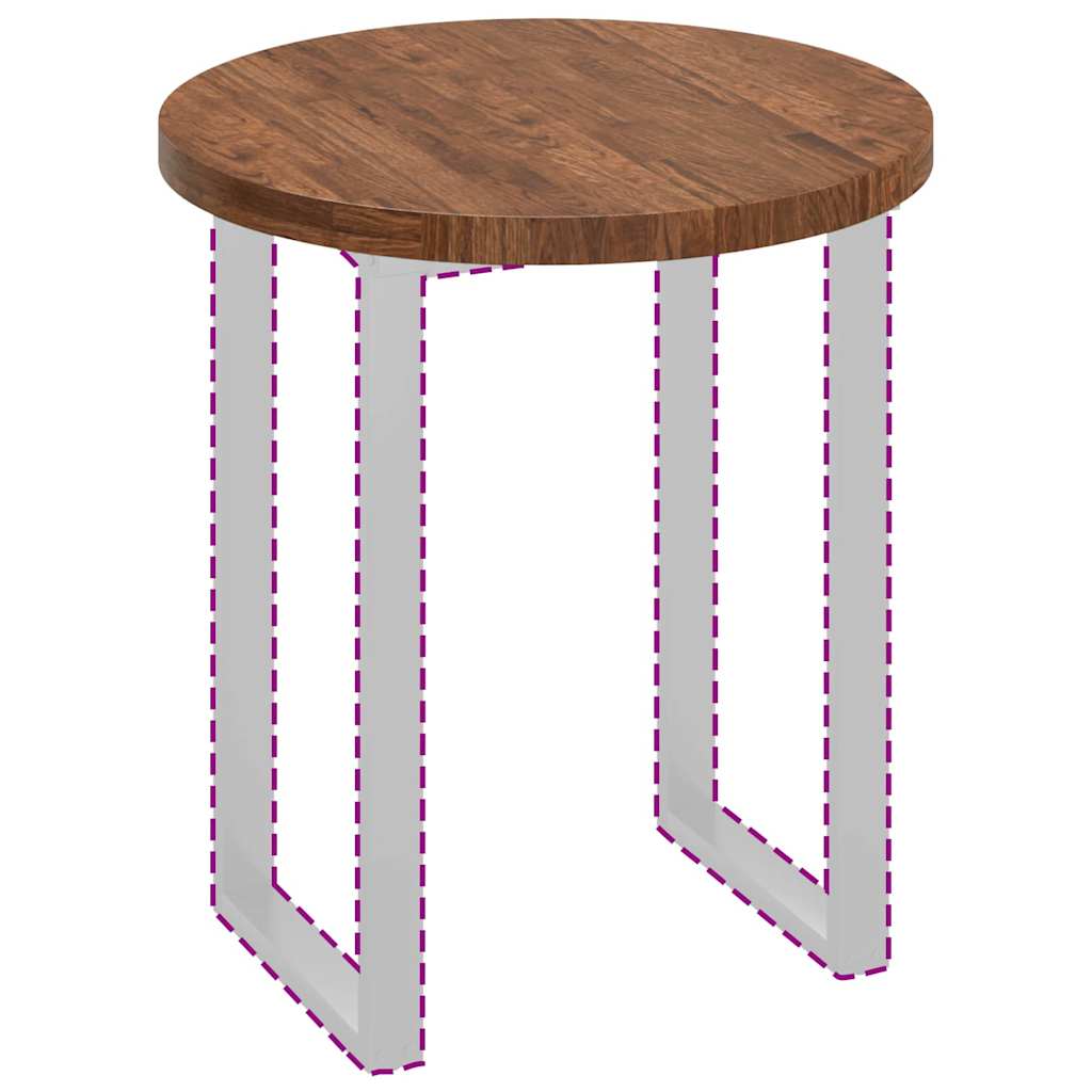 vidaXL Καπάκι τραπεζιού Σκούρο καφέ Σκούρο καφέ Ø 70 x 4 cm