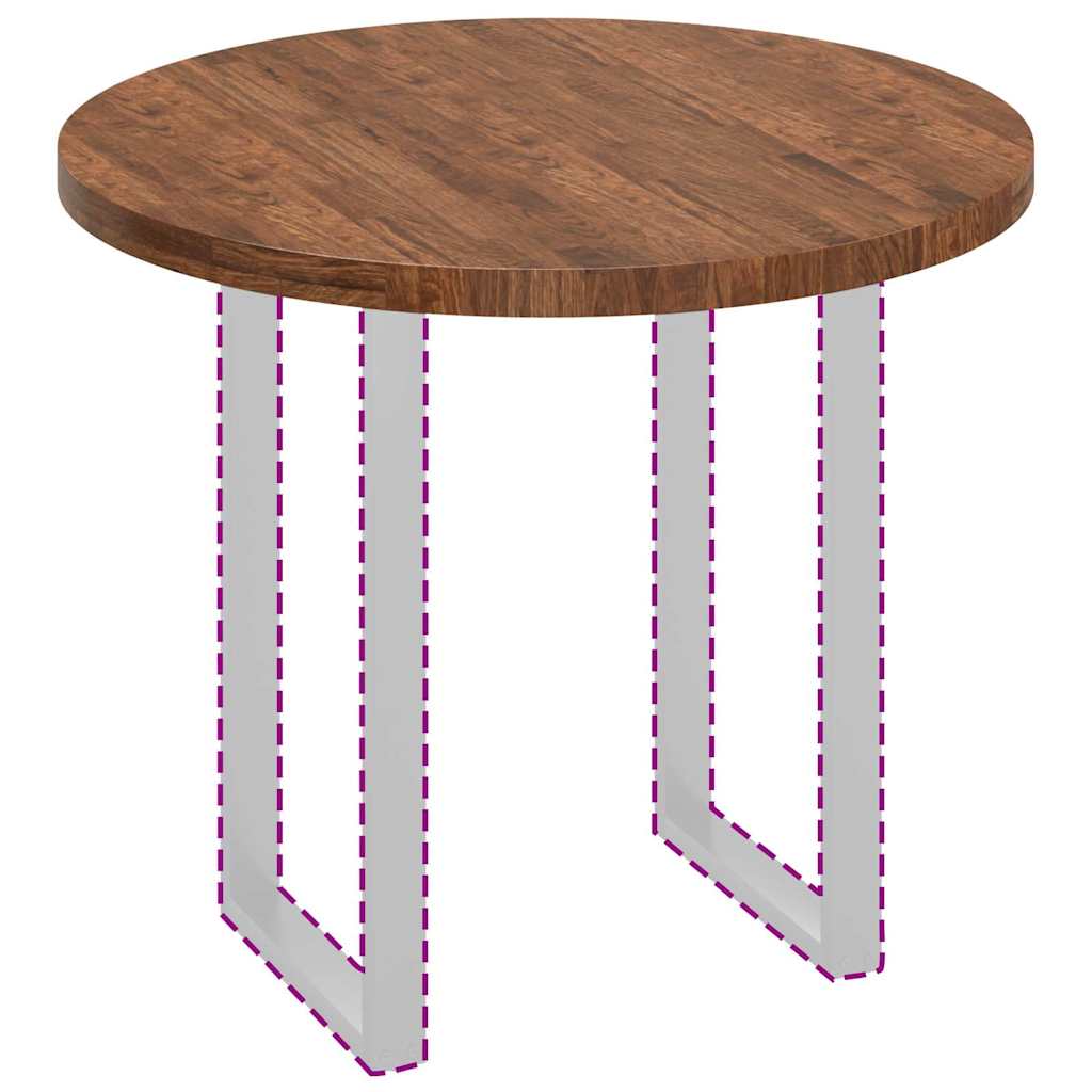 vidaXL Καπάκι τραπεζιού Σκούρο καφέ Σκούρο καφέ Ø 90 x 4 cm