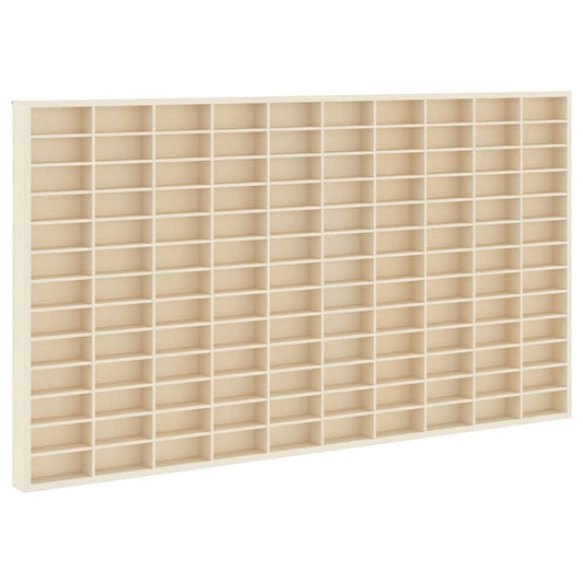 vidaXL Κάθετο Εκθετήριο Τοίχου Επιτοίχιο Μπεζ 98 x 4,5 x 55 εκ
