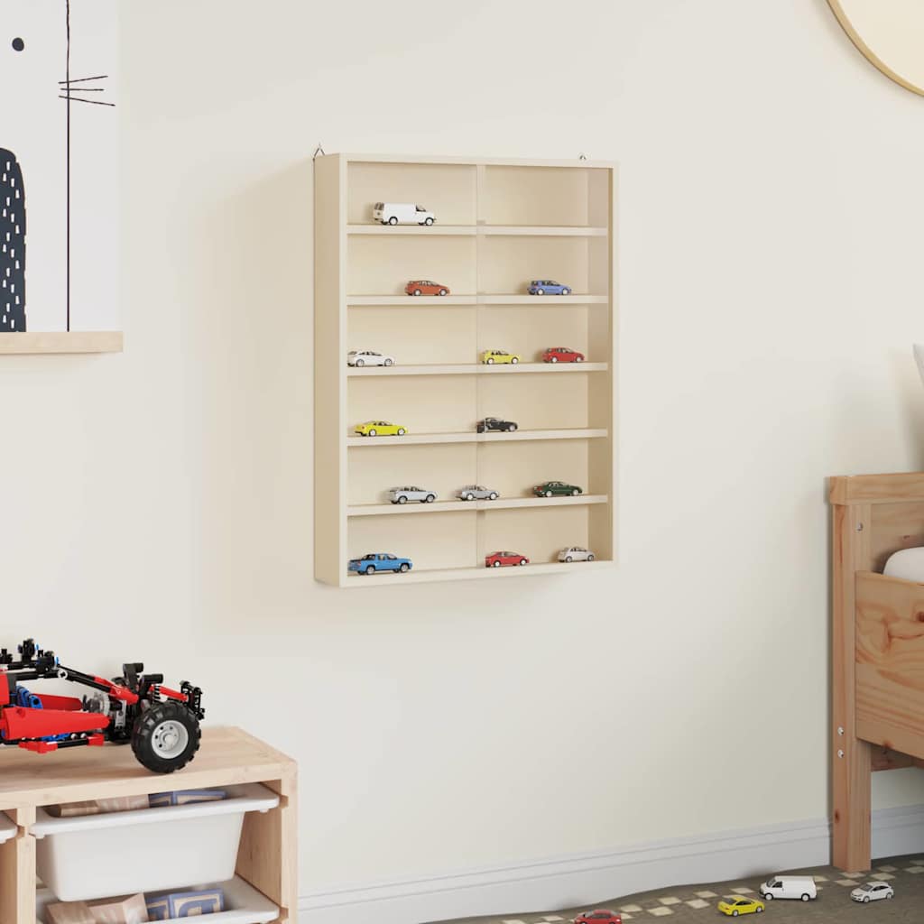 vidaXL Ξύλινη βιτρίνα συλλεκτών Καφέ 40 x 8,5 x 54 εκ Κόντρα πλακέ