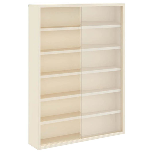 vidaXL Κάθετο Εκθετήριο Τοίχου Μπεζ 40 x 8,5 x 54 εκ Κόντρα πλακέ
