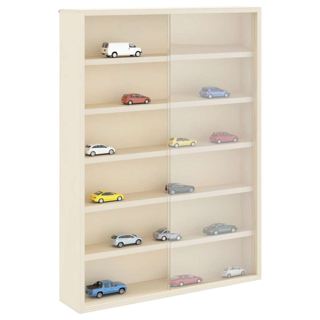 vidaXL Ξύλινη βιτρίνα συλλεκτών Καφέ 40 x 8,5 x 54 εκ Κόντρα πλακέ