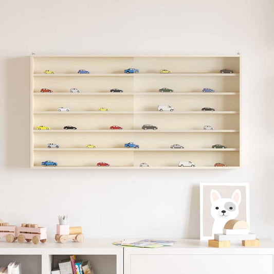 vidaXL Ξύλινη βιτρίνα συλλεκτών Καφέ 100 x 8,5 x 54 εκ Κόντρα πλακέ