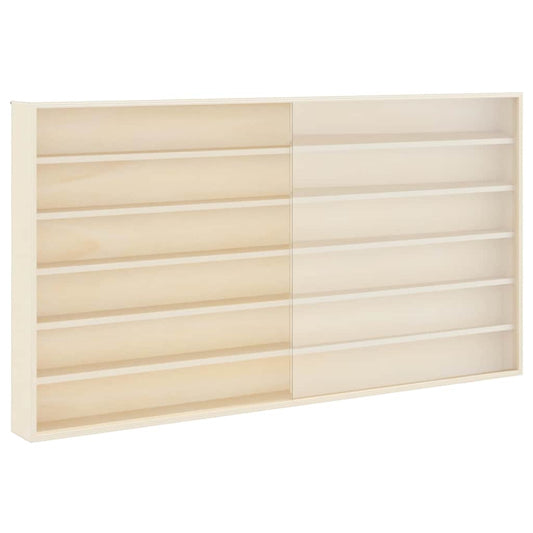 vidaXL Ξύλινη βιτρίνα συλλεκτών Καφέ 100 x 8,5 x 54 εκ Κόντρα πλακέ