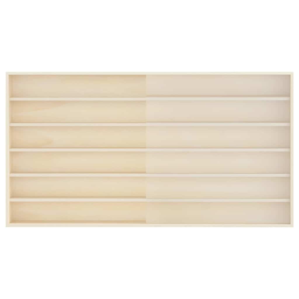 vidaXL Ξύλινη βιτρίνα συλλεκτών Καφέ 100 x 8,5 x 54 εκ Κόντρα πλακέ