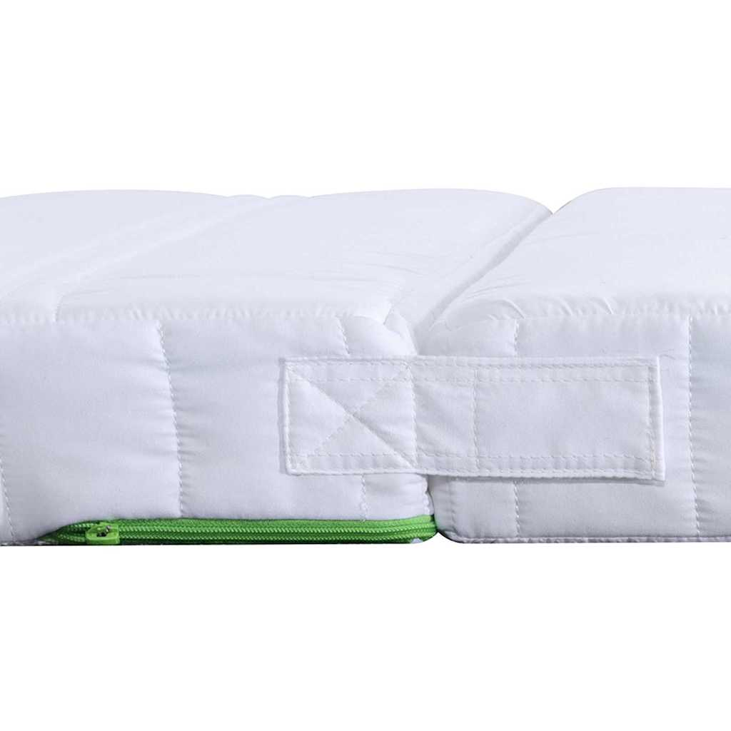 vidaXL Στρώμα αφρού Λευκό 80 x 200 cm ύφασμα
