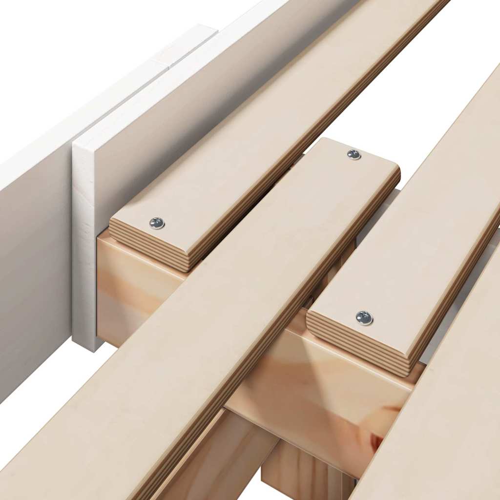 vidaXL Επεκτάσιμη Κρεβατοκάμαρα για Παιδιά Λευκό 80 x 130 / 165 / 200 εκ