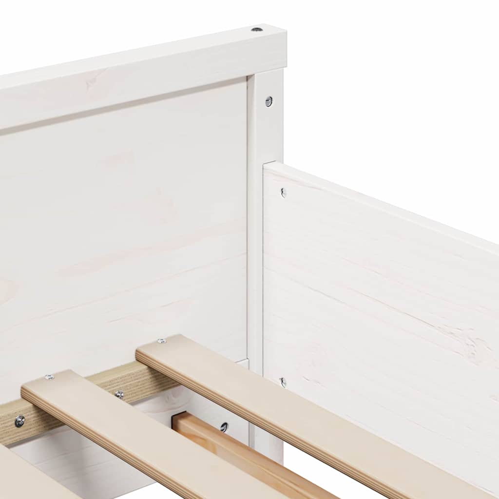 vidaXL Επεκτάσιμη Κρεβατοκάμαρα για Παιδιά Λευκό 80 x 130 / 165 / 200 εκ