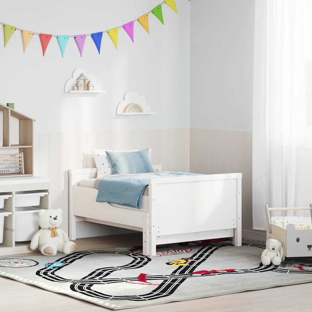 vidaXL Επεκτάσιμη Κρεβατοκάμαρα για Παιδιά Λευκό 80 x 130 / 165 / 200 εκ