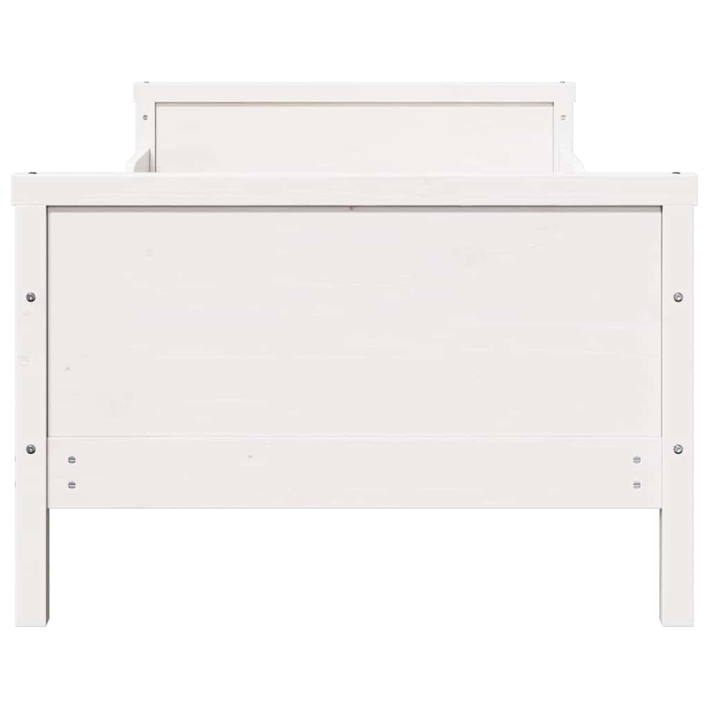 vidaXL Επεκτάσιμη Κρεβατοκάμαρα για Παιδιά Λευκό 80 x 130 / 165 / 200 εκ