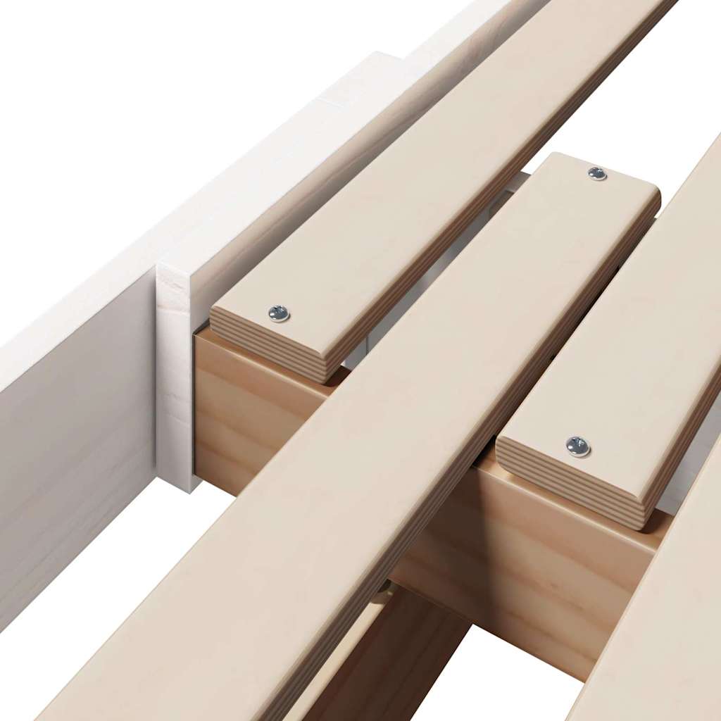 vidaXL Επεκτάσιμη Κρεβατοκάμαρα για Παιδιά Λευκό 80 x 130 / 165 / 200 εκ