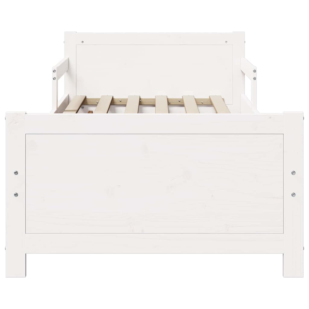 vidaXL Επεκτάσιμη Κρεβατοκάμαρα για Παιδιά Λευκό 80 x 130 / 165 / 200 εκ