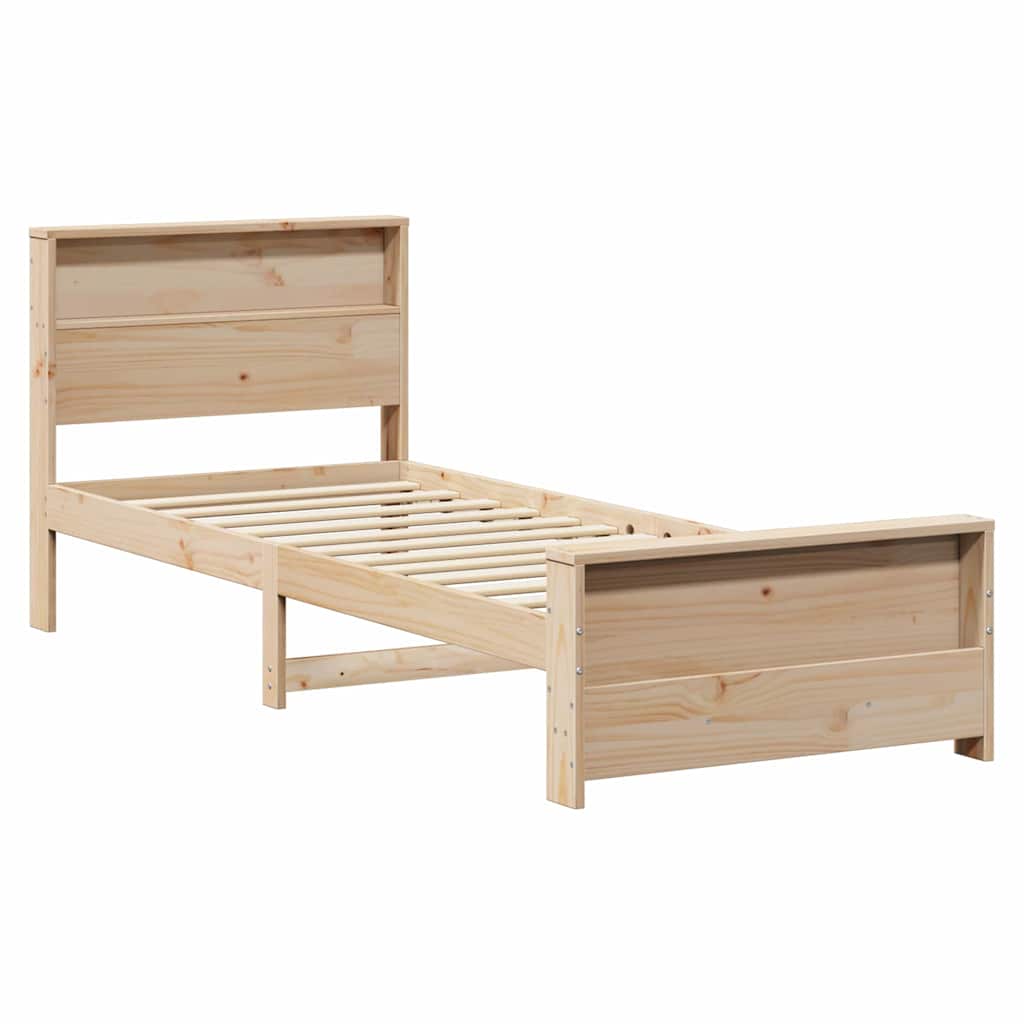 vidaXL Σκελετός Κρεβατιού Καφέ 80 x 200 cm Επεξεργασμένο ξύλο