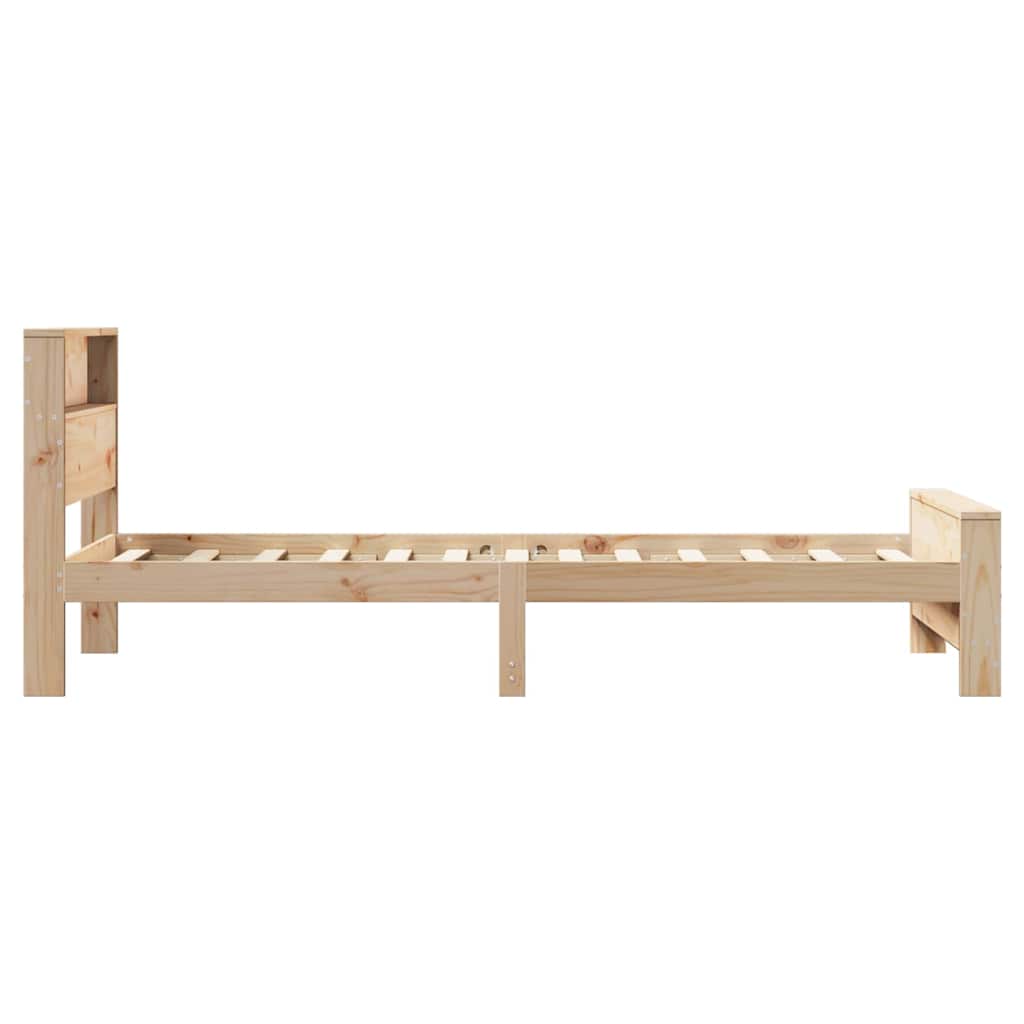 vidaXL Σκελετός Κρεβατιού Καφέ 80 x 200 cm Επεξεργασμένο ξύλο
