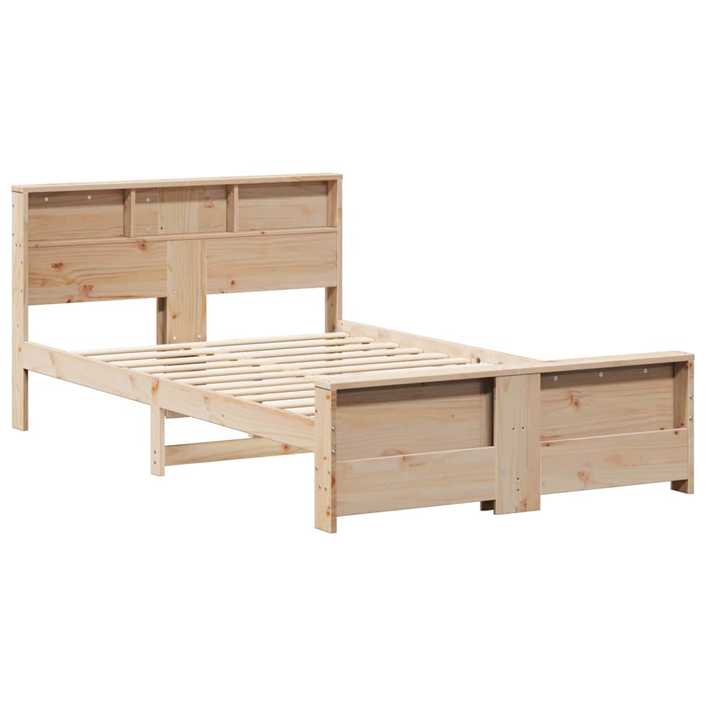 vidaXL Σκελετός Κρεβατιού Καφέ 140 x 190 cm Επεξεργασμένο ξύλο