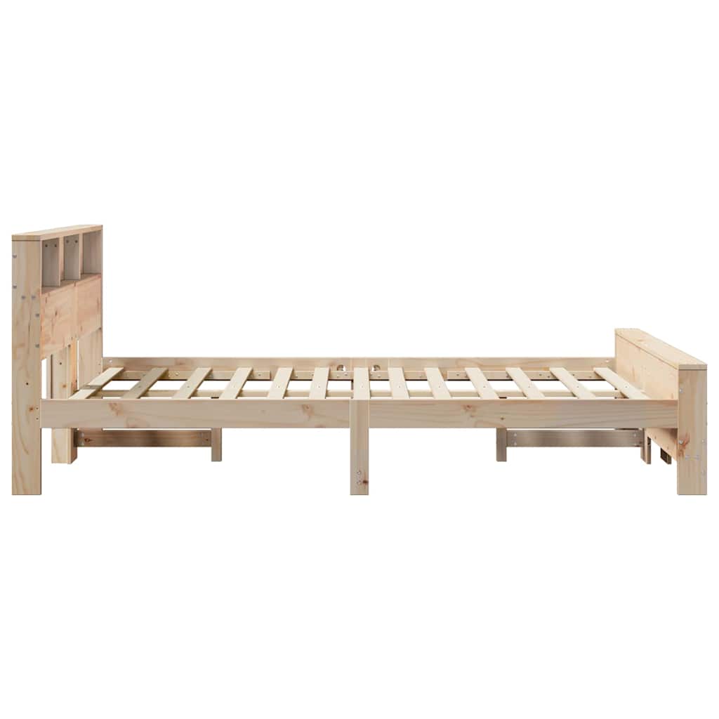 vidaXL Σκελετός Κρεβατιού Καφέ 140 x 190 cm Επεξεργασμένο ξύλο