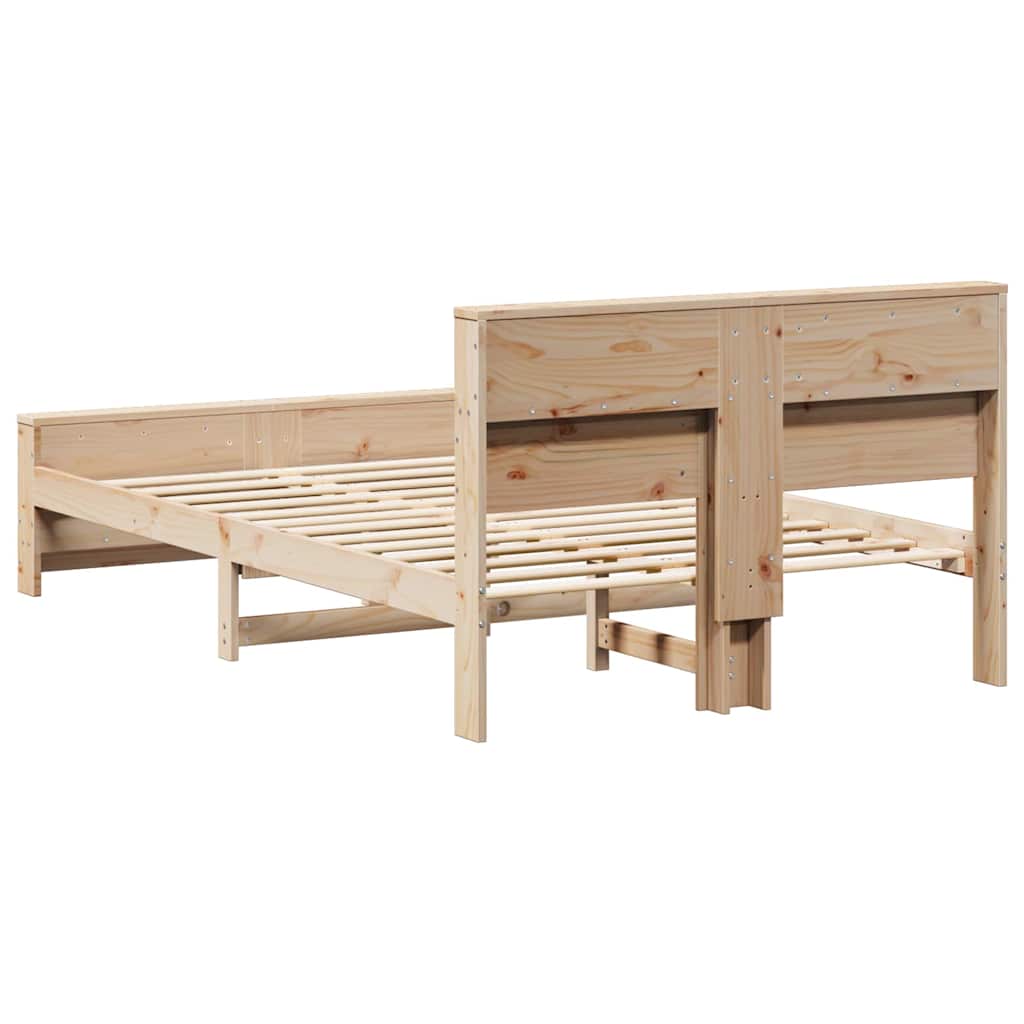 vidaXL Σκελετός Κρεβατιού Καφέ 120 x 190 cm Επεξεργασμένο ξύλο