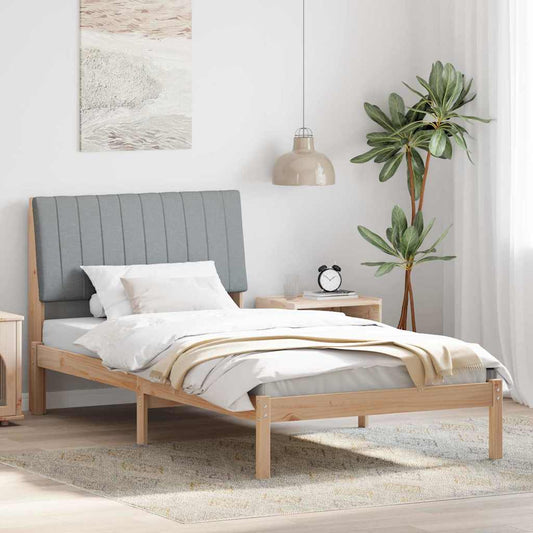 vidaXL Σκελετός Κρεβατιού Καφέ 100 x 200 cm Στερεά ξυλεία πεύκου