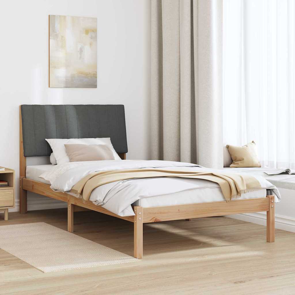 vidaXL Σκελετός Κρεβατιού Καφέ 100 x 200 cm Στερεά ξυλεία πεύκου