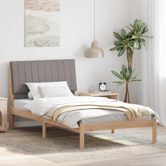vidaXL Σκελετός Κρεβατιού Καφέ 100 x 200 cm Στερεά ξυλεία πεύκου