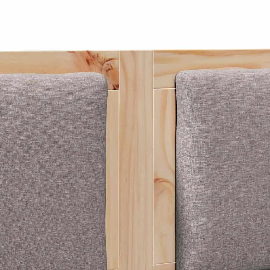 vidaXL Κεφαλάρι Άλλο Καφέ 200 cm Μασίφ ξύλο πεύκου