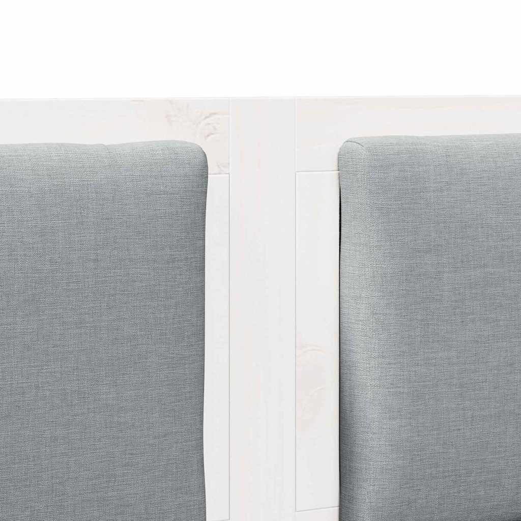 vidaXL Κεφαλάρι Άλλο Λευκό 180 cm Μασίφ ξύλο πεύκου