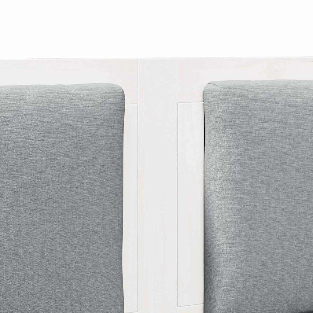 vidaXL Κεφαλάρι Άλλο Λευκό 160 cm Μασίφ ξύλο πεύκου