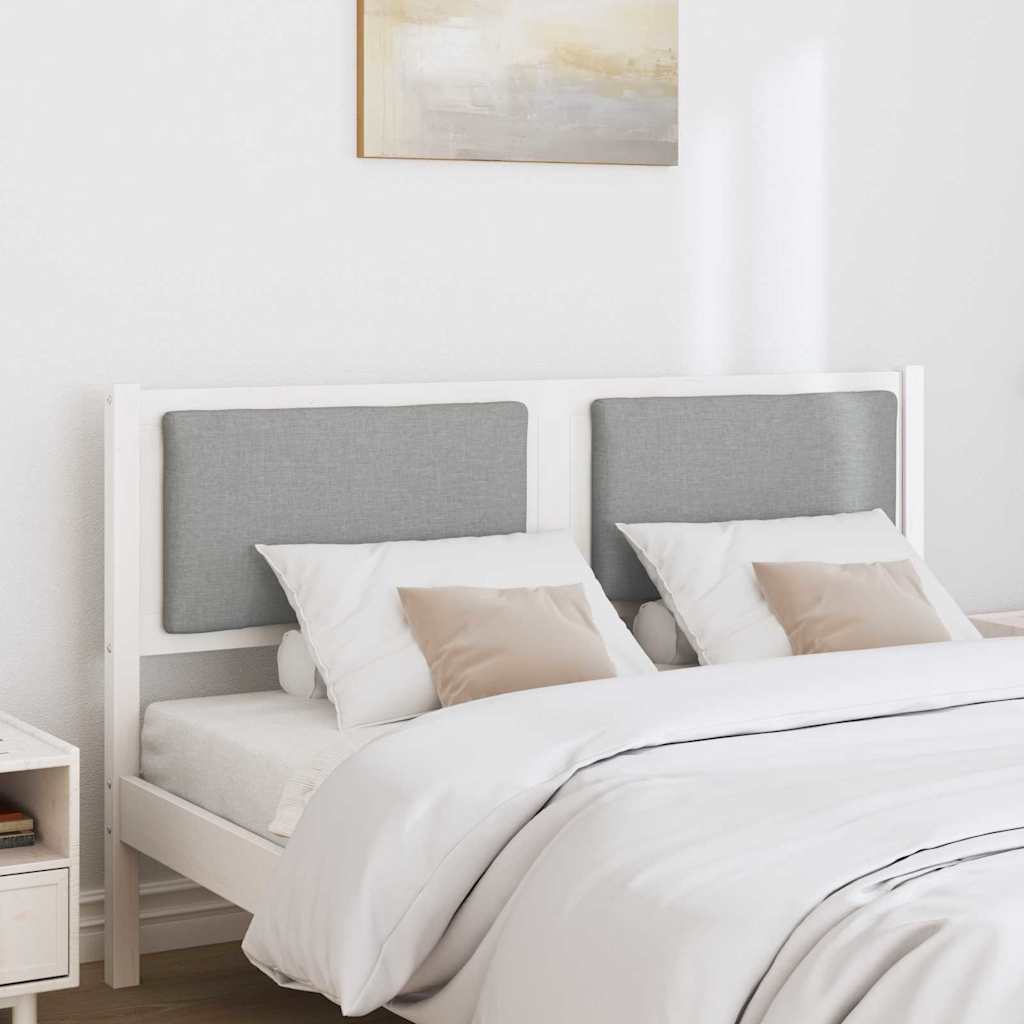vidaXL Κεφαλάρι Άλλο Λευκό 160 cm Μασίφ ξύλο πεύκου