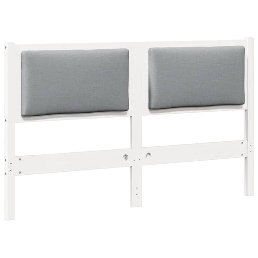vidaXL Κεφαλάρι Άλλο Λευκό 150 cm Μασίφ ξύλο πεύκου